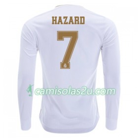 Camisolas de Futebol Real Madrid Eden Hazard 7 Equipamento Principal 2019/20 Manga Comprida